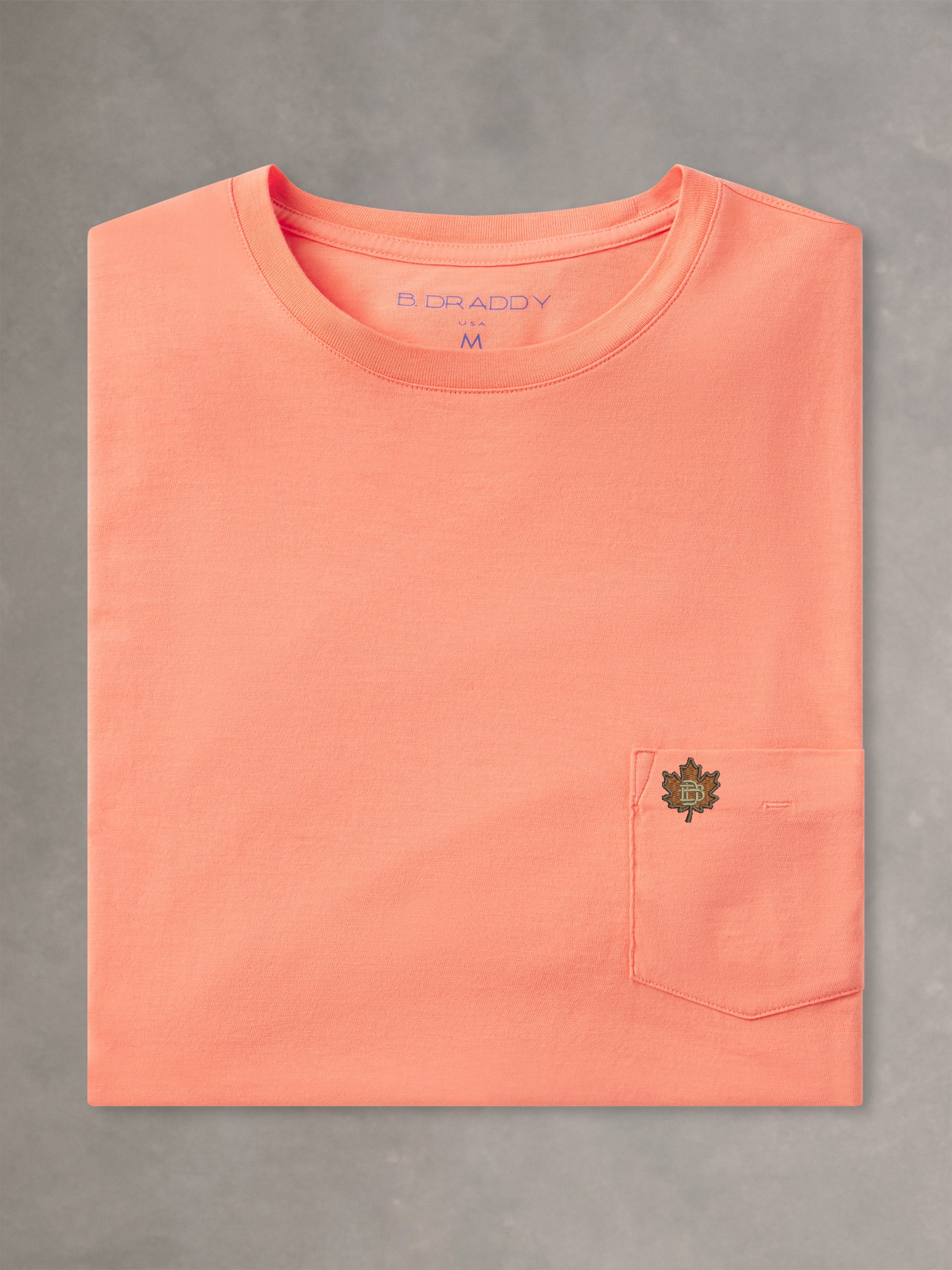 DEWEY SHORT-SLEEVE POCKET TEE | LEAF | SANDY LANE