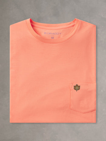 DEWEY SHORT-SLEEVE POCKET TEE | LEAF | SANDY LANE