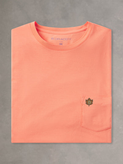 DEWEY SHORT-SLEEVE POCKET TEE | LEAF | SANDY LANE
