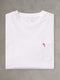 DEWEY SHORT-SLEEVE POCKET TEE | CANDY CANE | WHITE