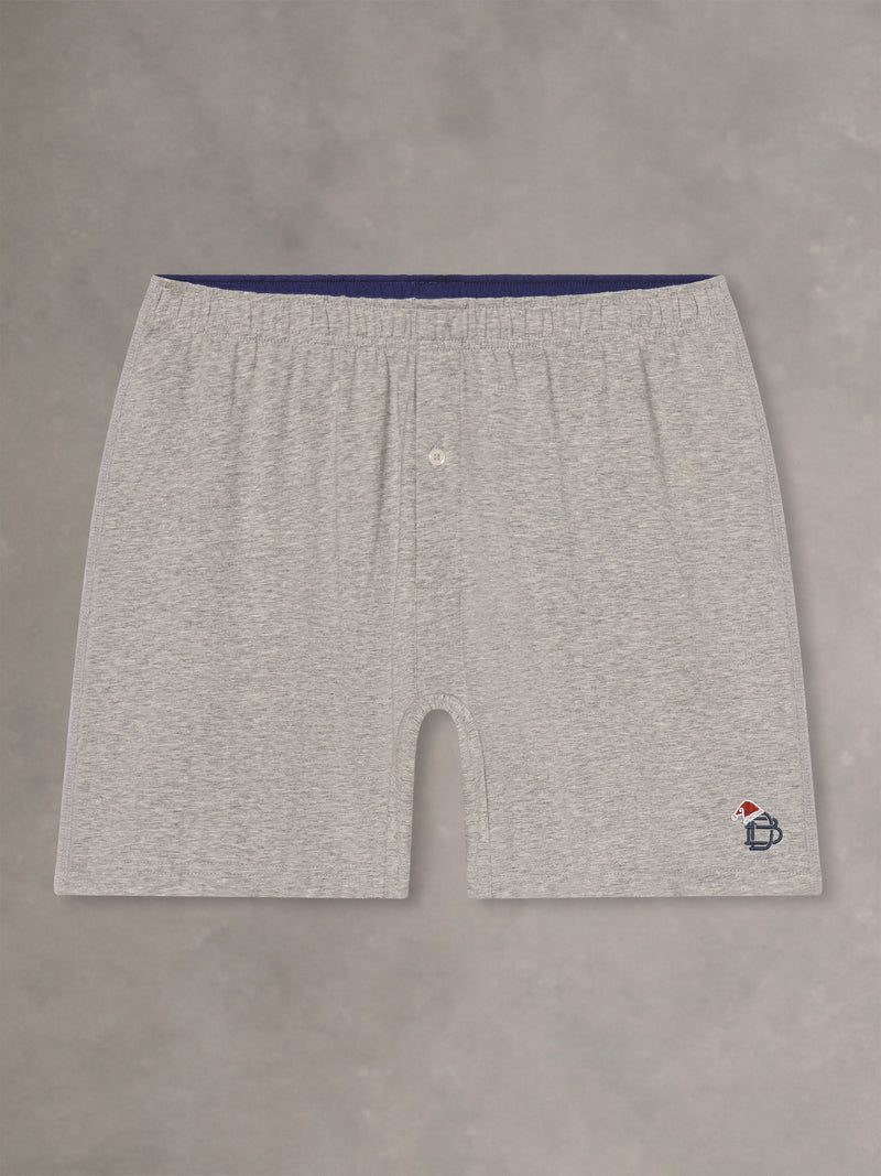 RICHARD BOXER | SANTA HAT | GREY HEATHER