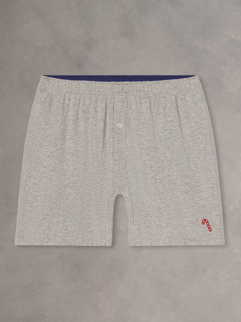 RICHARD BOXER | CANDY CANE | GREY HEATHER