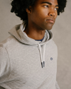 ANDY QUILTED HOODIE | BD ICON | GREY HEATHER