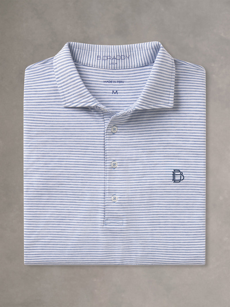 Gibson Striped Cotton Polo | BD Icon