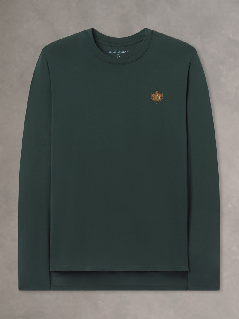 Dewey Long-Sleeve  Cotton Tee | Leaf