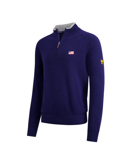 navy/grey heather