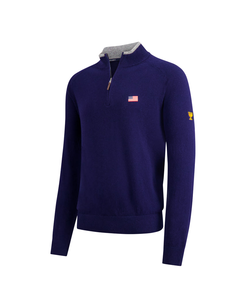 navy/grey heather