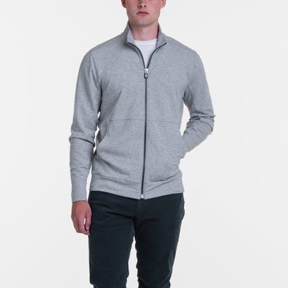 B.Draddy GREY HEATHER / SML RUSSEL FULL ZIP