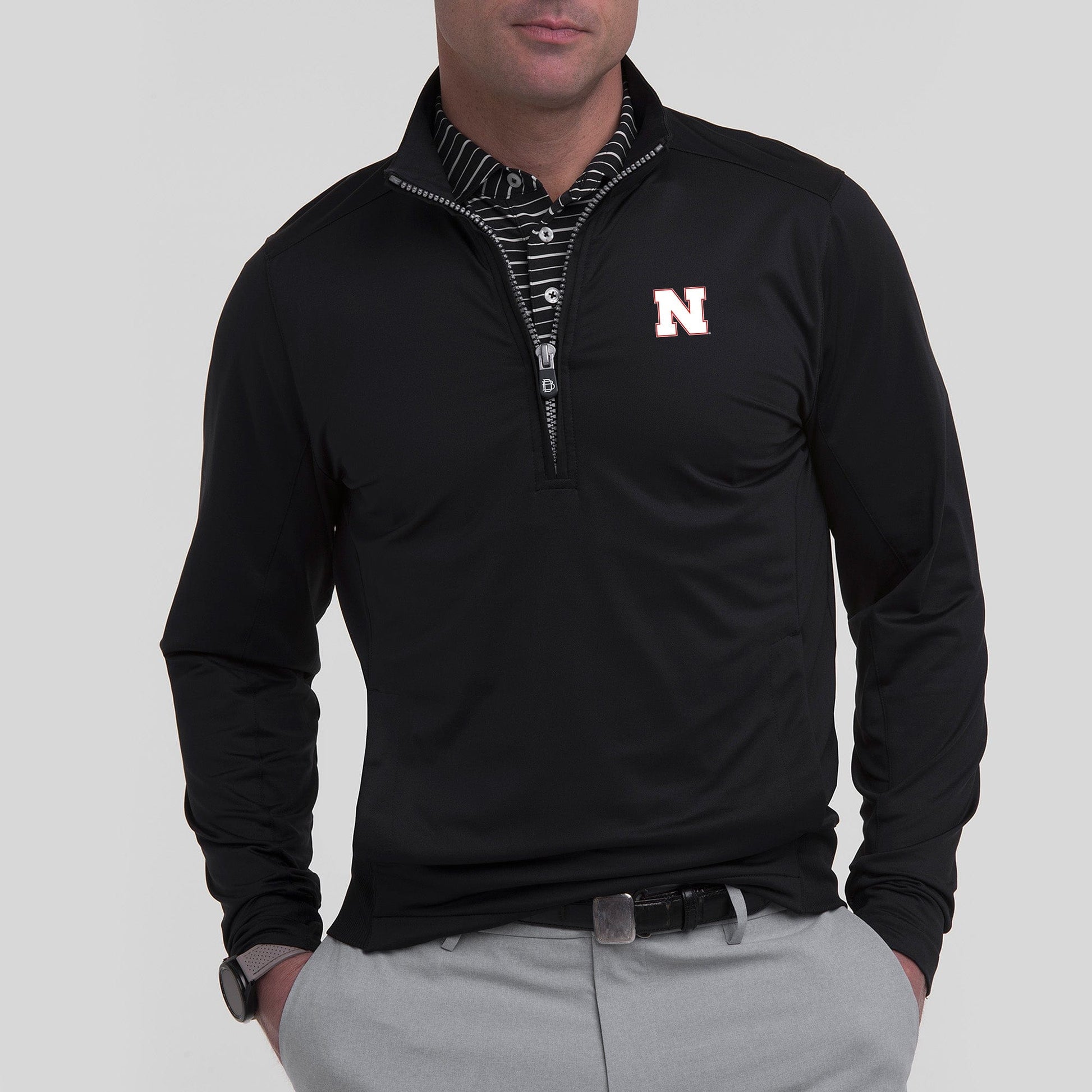 B.Draddy DARK KNIGHT / SML NEBRASKA | DRADDY SPORT BLAIR HALF ZIP | COLLEGIATE