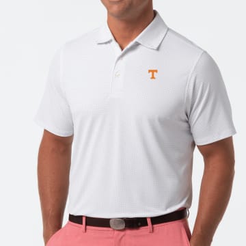 TENNESSEE | DRADDY SPORT CAPTAIN COOL POLO | COLLEGIATE - B.Draddy WHITE / SML TENNESSEE | DRADDY SPORT CAPTAIN COOL POLO | COLLEGIATE