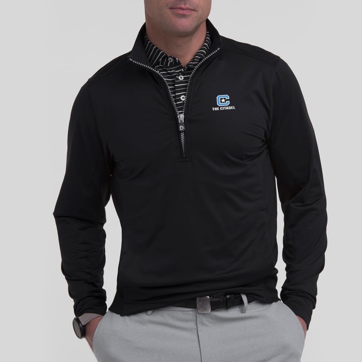 THE CITADEL | DRADDY SPORT BLAIR HALF ZIP | COLLEGIATE - B.Draddy DARK KNIGHT / SML THE CITADEL | DRADDY SPORT BLAIR HALF ZIP | COLLEGIATE