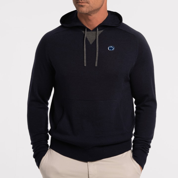 PENN STATE | FINN MERINO HOODIE | COLLEGIATE - B.Draddy NAUTI HEATHER / SML PENN STATE | FINN MERINO HOODIE | COLLEGIATE