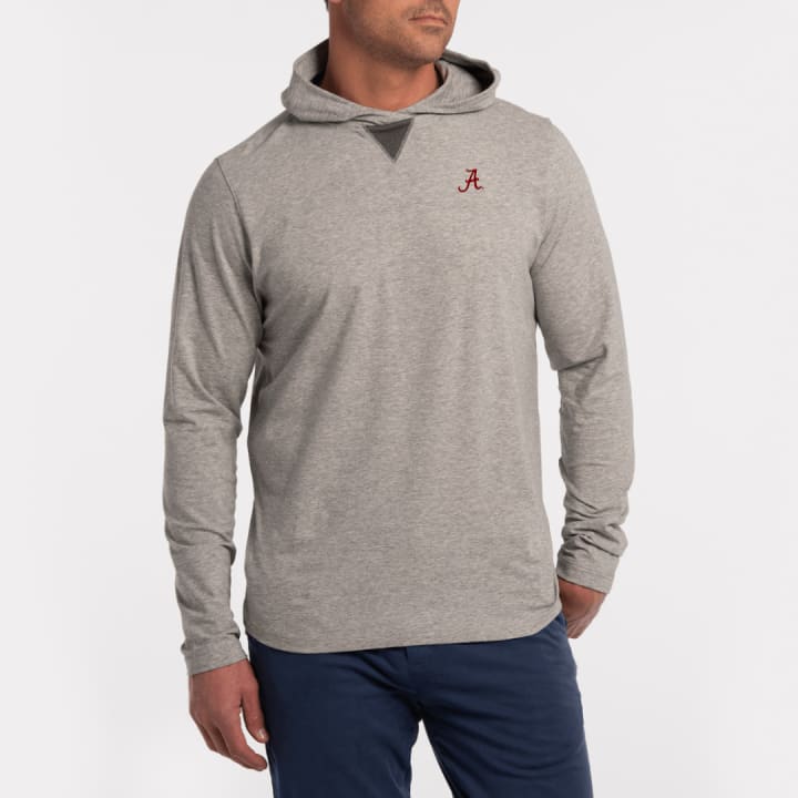 ALABAMA | WILLIE HOODIE | COLLEGIATE - B.Draddy GREY HEATHER/CHARCOAL / SML ALABAMA | WILLIE HOODIE | COLLEGIATE