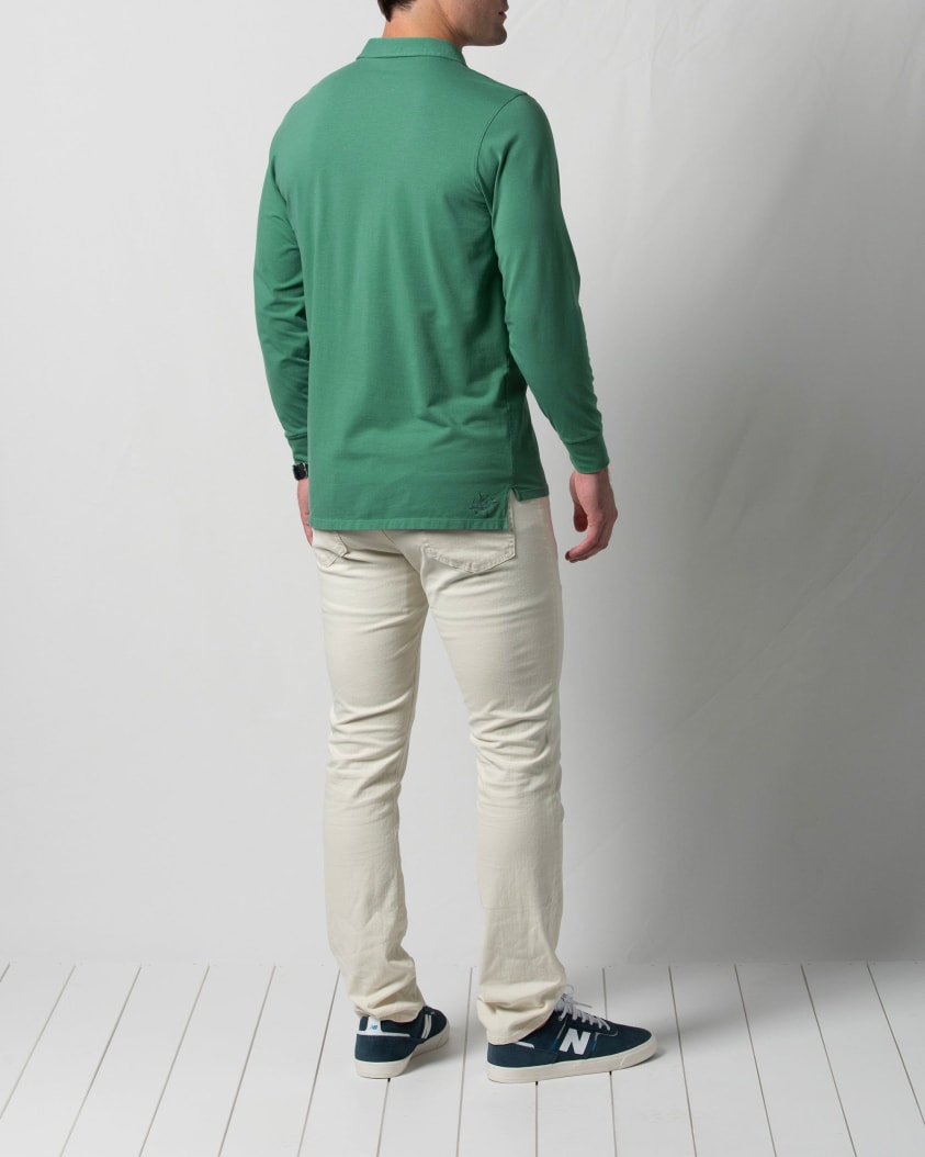 Pima cotton polo shirt - Sage green - Men